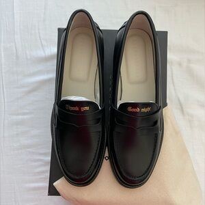 Duke + Dexter Black Leather Penny Loafer BRAND NEW
